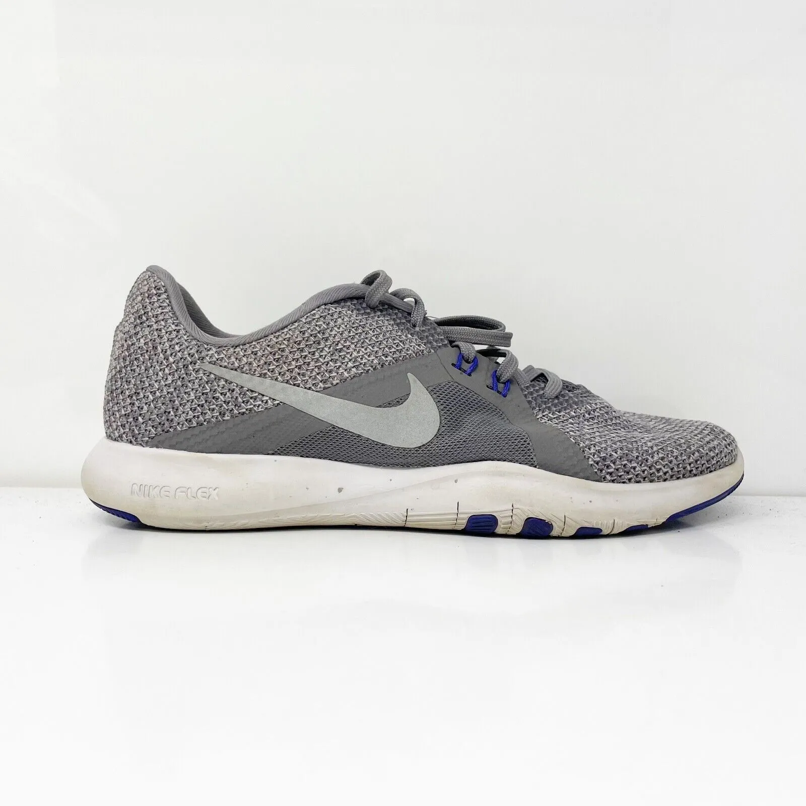 Nike Womens Flex Trainer 8 924339-005 Gray Running Shoes Sneakers Size 8