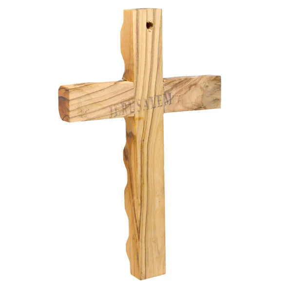 Olive Wood Wall Handmade Cross Christian from Holyland Bethlehem 4.9/12.5 cm