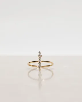 One-Of-A-Kind Brilliant Diamond Bar Ring