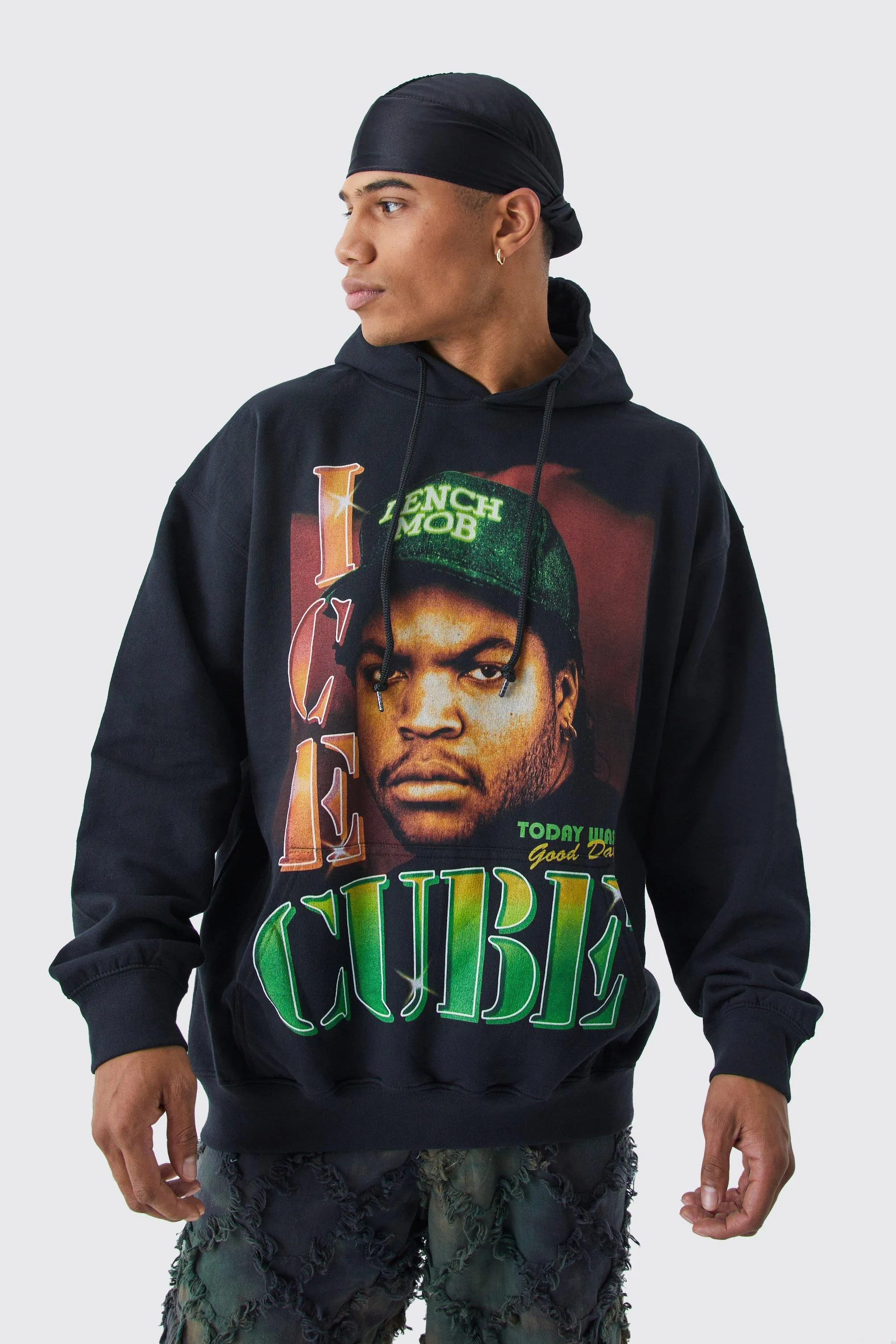 Oversized Ice Cube License Hoodie