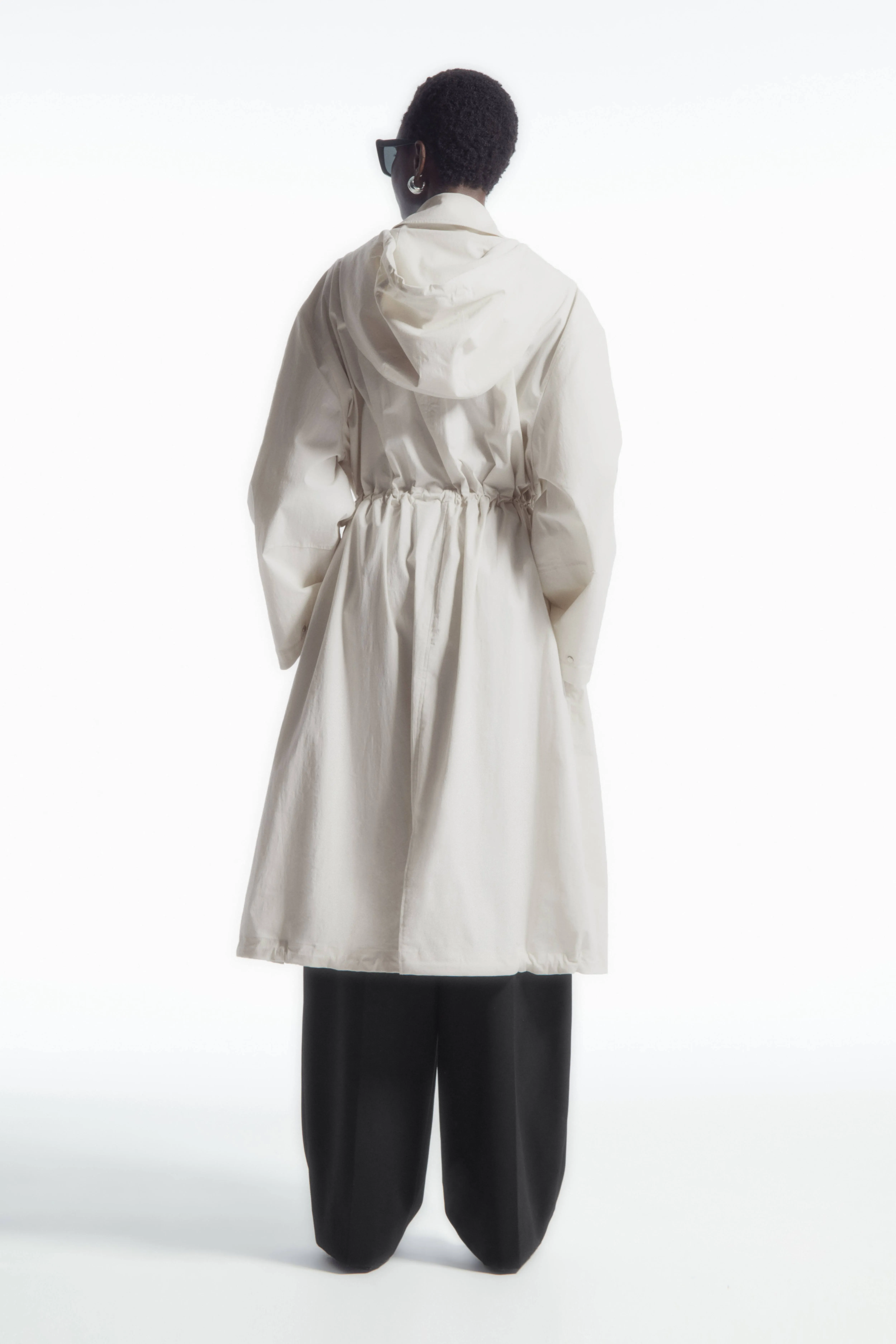 OVERSIZED LAYERED PARKA - Long sleeve - Long - LIGHT BEIGE - Ladies | H&M GB