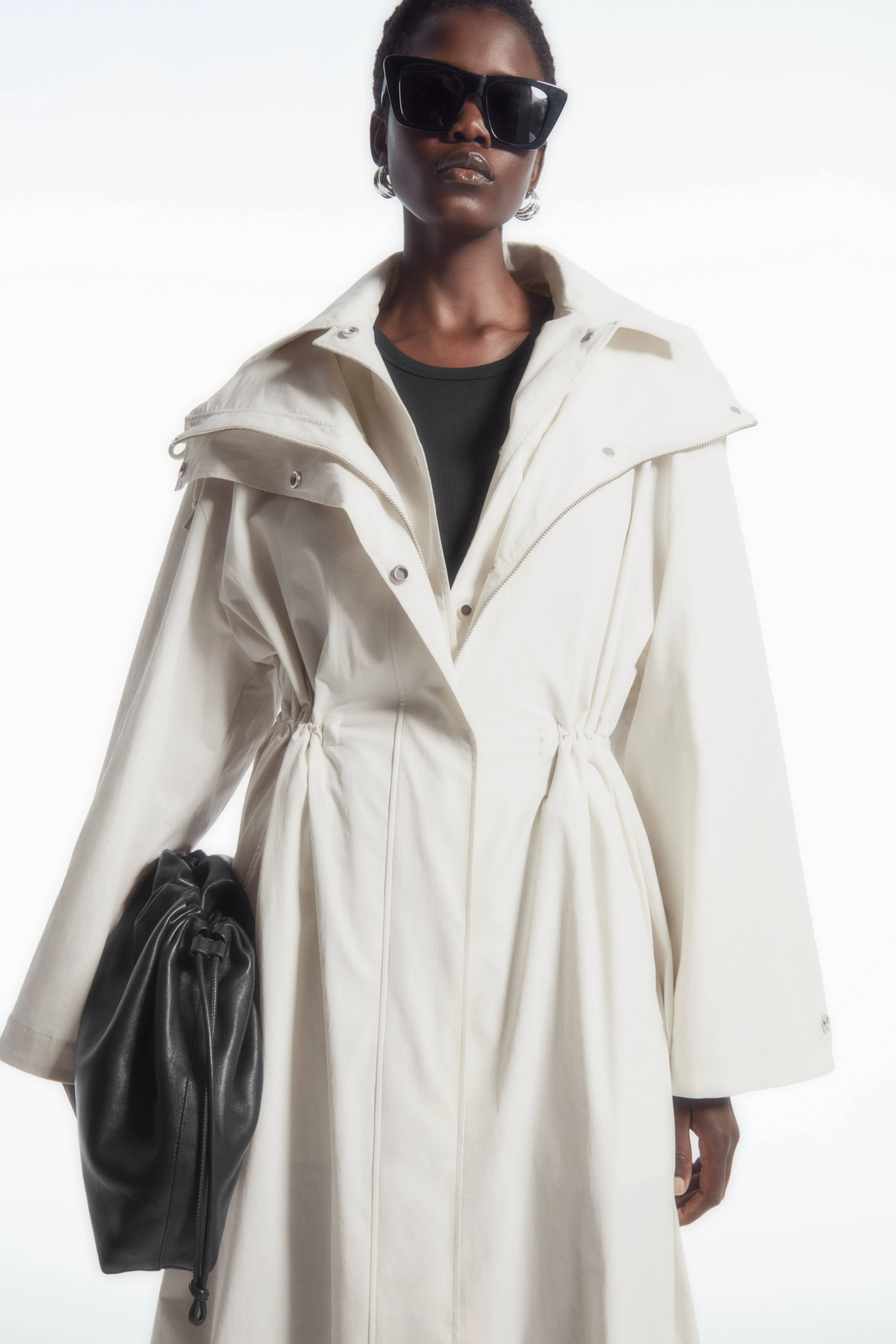 OVERSIZED LAYERED PARKA - Long sleeve - Long - LIGHT BEIGE - Ladies | H&M GB