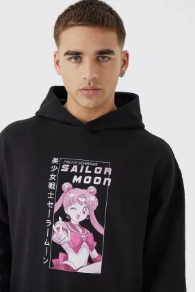 Oversized Sailor Moon Anime License Hoodie