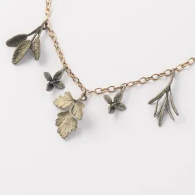 Petite Herb 16 Inch Adjustable Charm Necklace by Michael Michaud