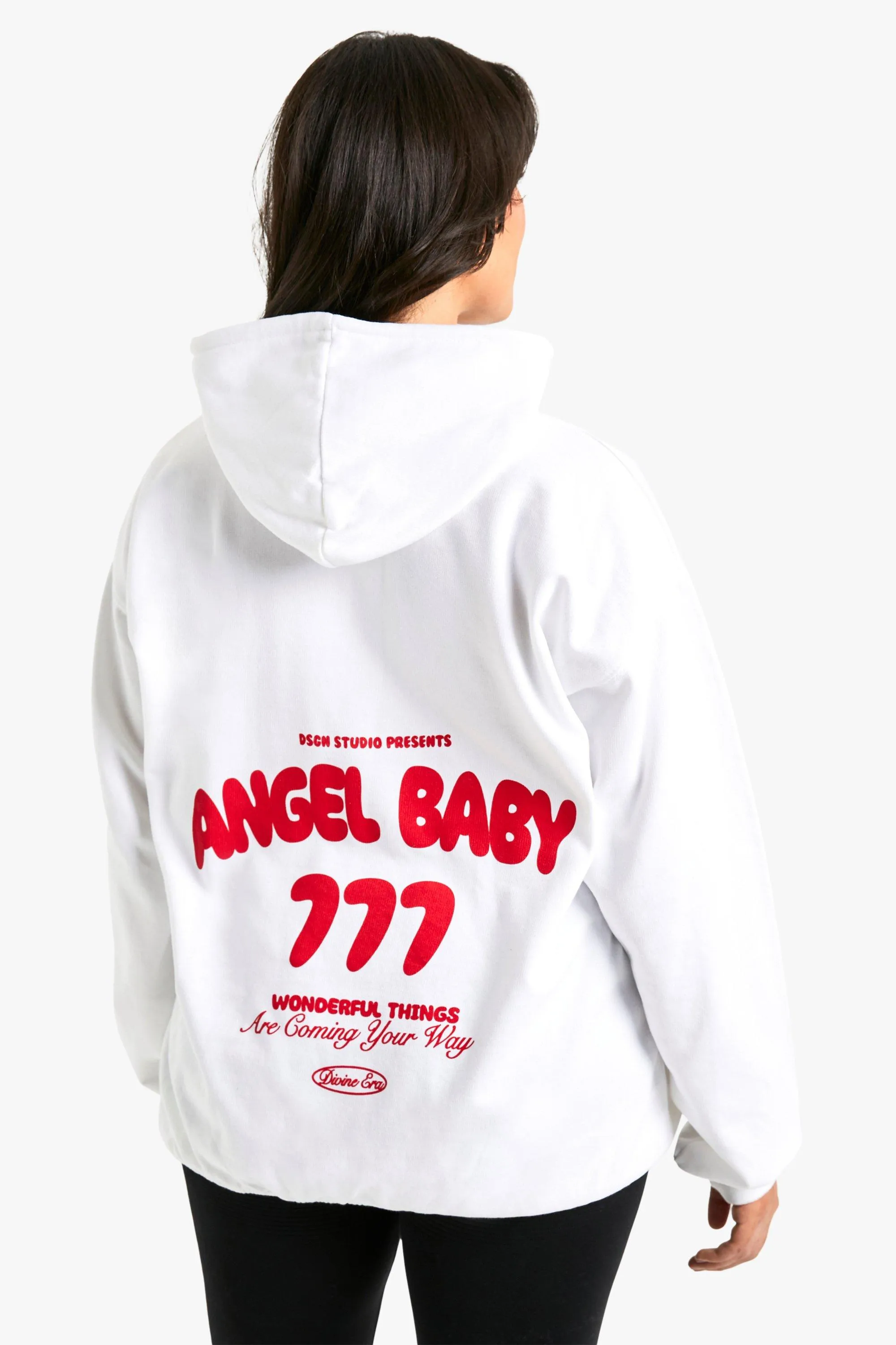 PLUS ANGEL BABY OVERSIZED HOODIE