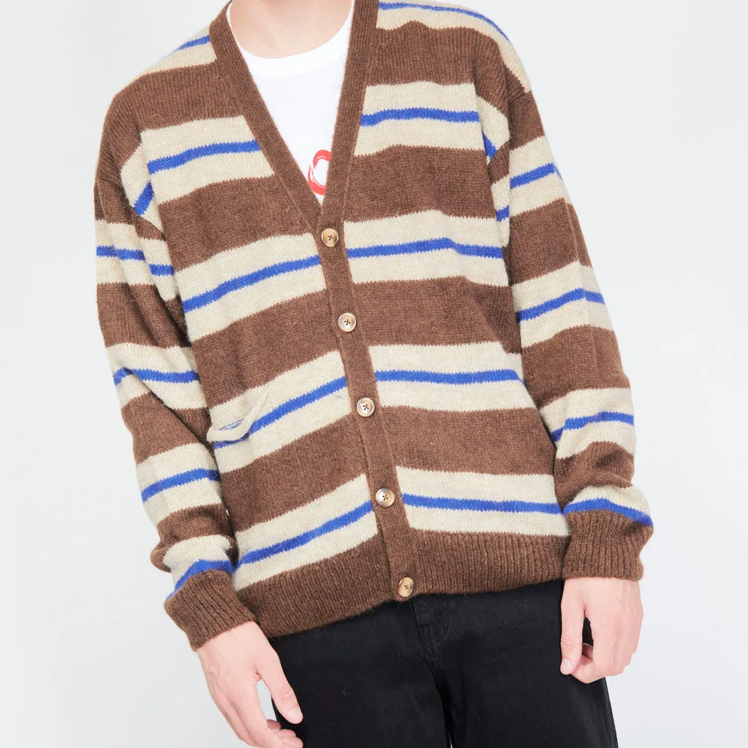 Pop Trading Company - striped cardigan (Rain Drum)