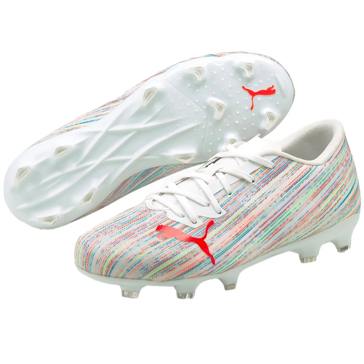 PUMA Ultra 2.2 FG/AG Jr (White/Multi)