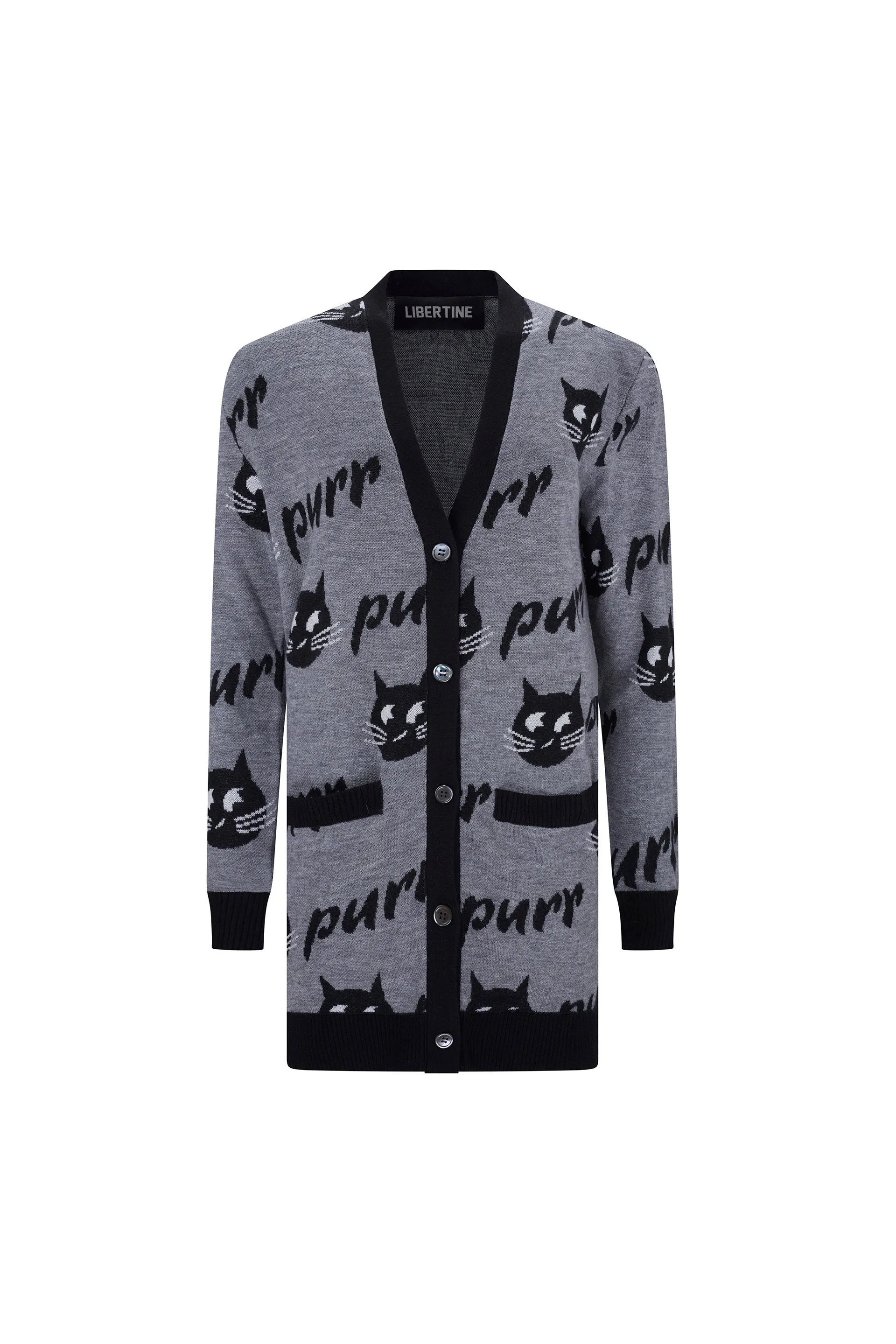 'PURRRFECT' SILKY CASHMERE LONG CARDIGAN