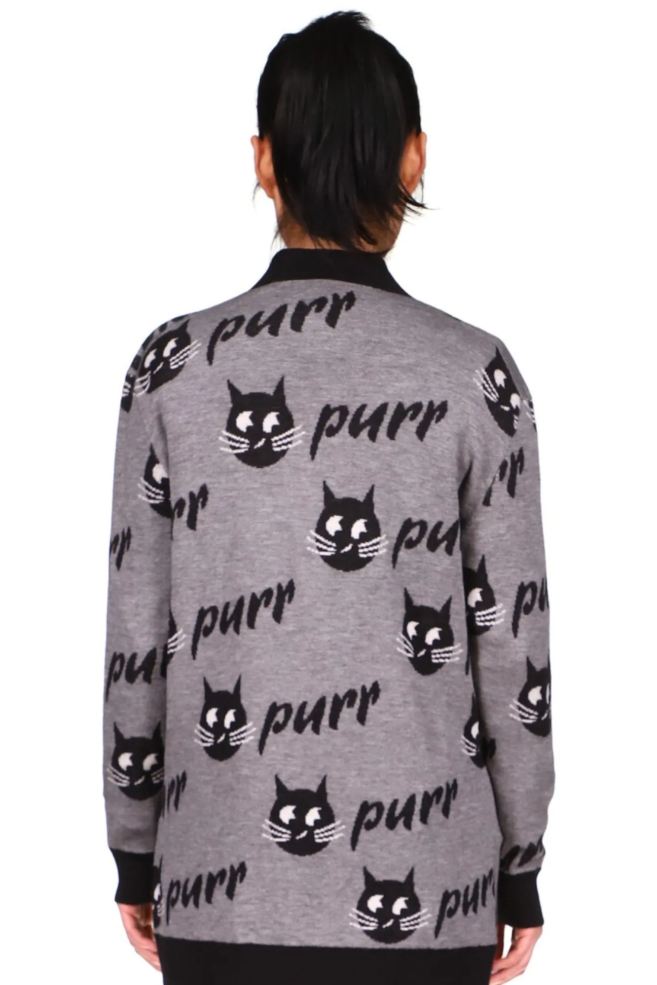 'PURRRFECT' SILKY CASHMERE LONG CARDIGAN