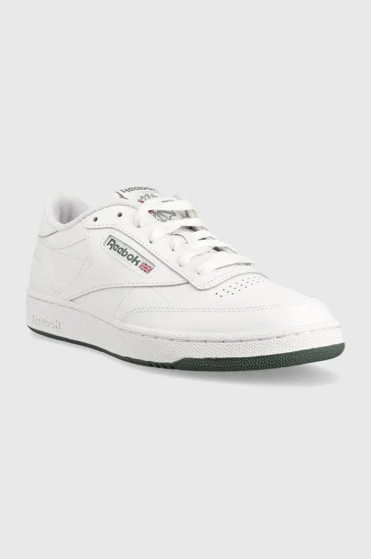 Reebok Classic leather sneakers CLUB C 85 white color