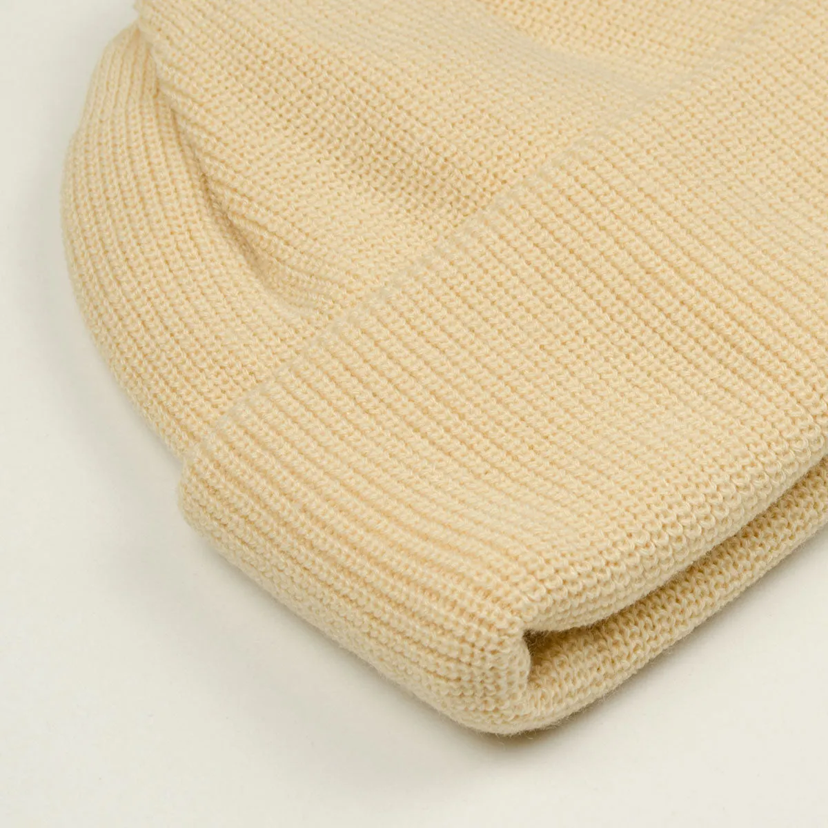 RoToTo - Bulky Watch Cap Beanie - Raw Beige