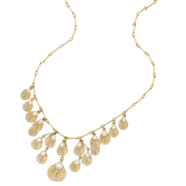 Sea Scallop 16 inch Necklace by Michael Michaud