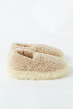 Siberian Beige Slippers Womens