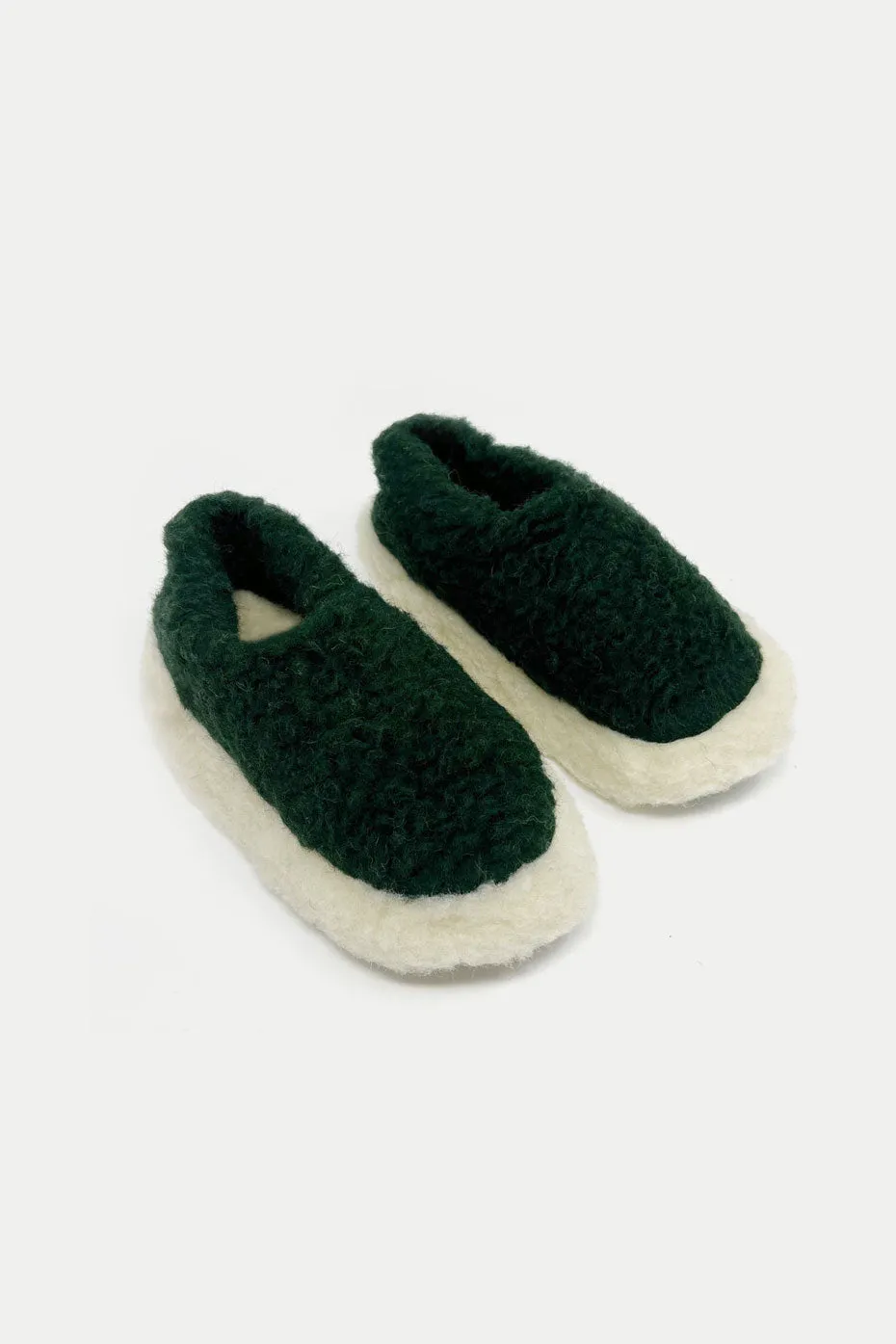 Siberian Dark Green Slippers Mens