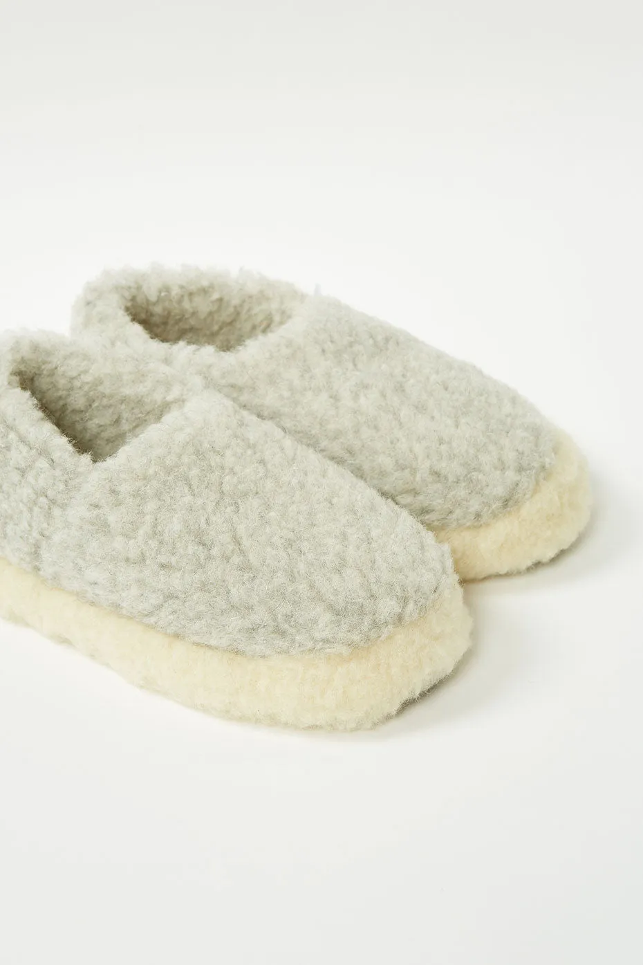 Siberian Light Grey Slippers Womens