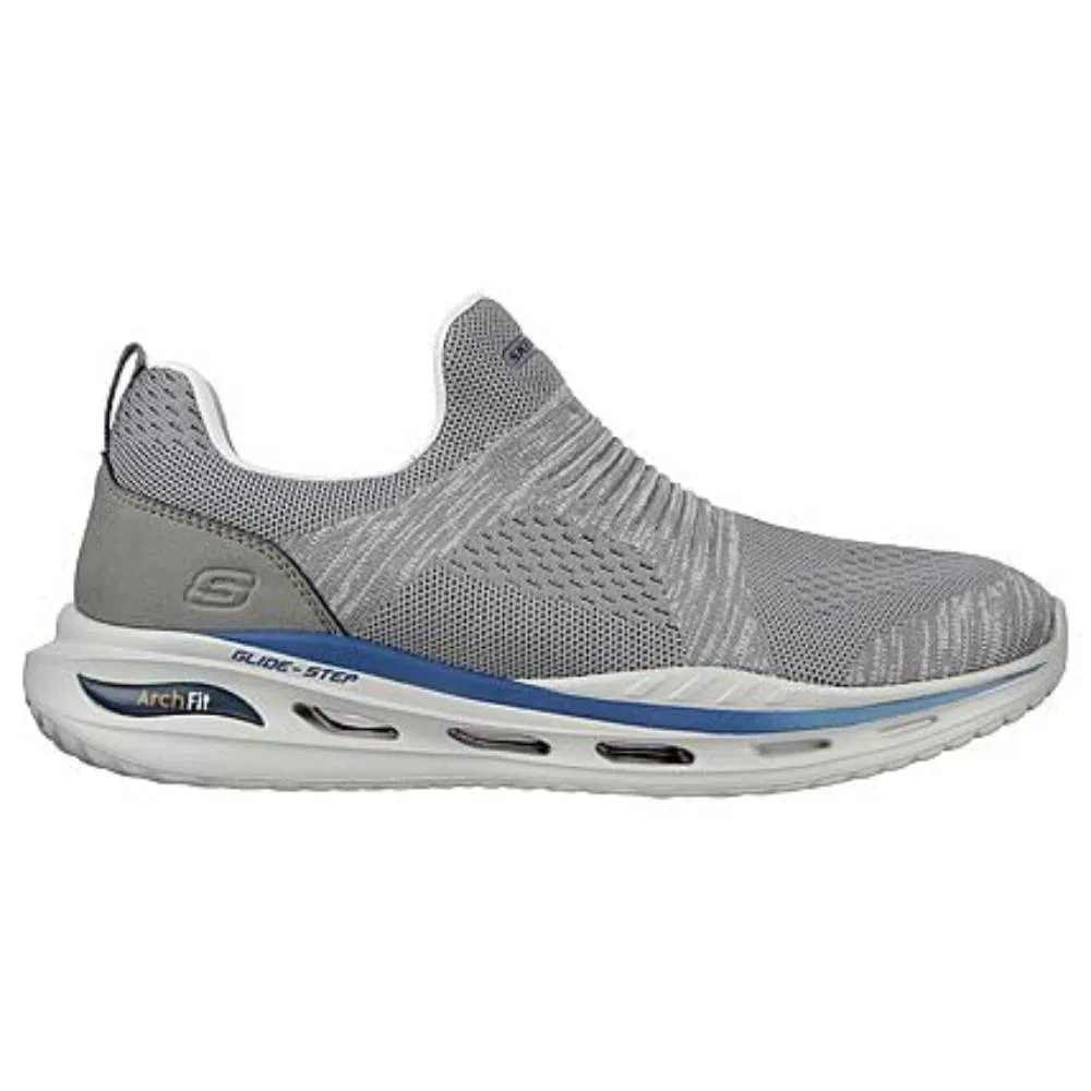 SKECHERS Men's Arch Fit Orvan Denison Running Shoe (Grey)