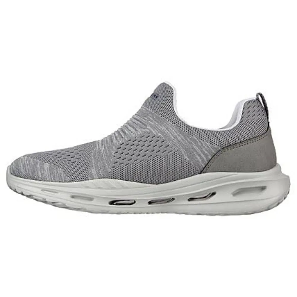 SKECHERS Men's Arch Fit Orvan Denison Running Shoe (Grey)