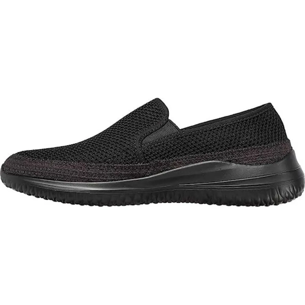 SKECHERS Men's  Delson 3.0 Regento Running Shoe (Black)