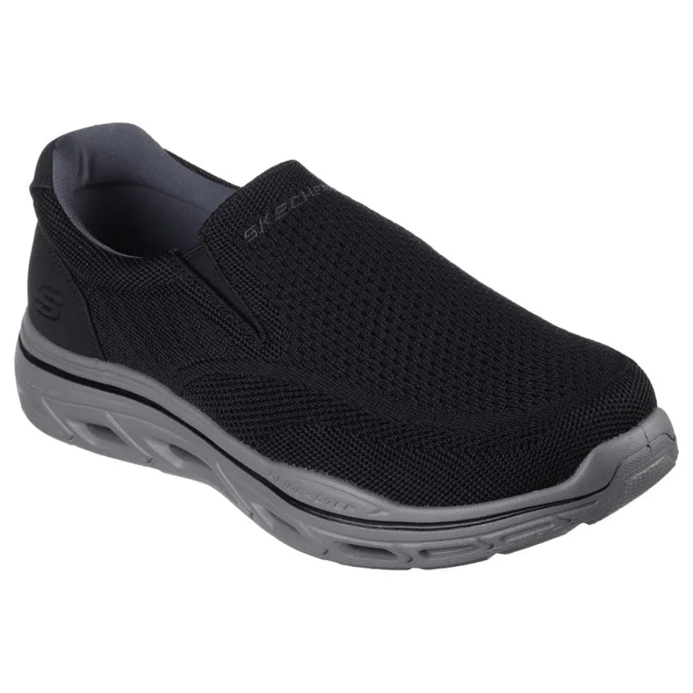 SKECHERS Men's Glide Step Expected Running Shoe (Black)