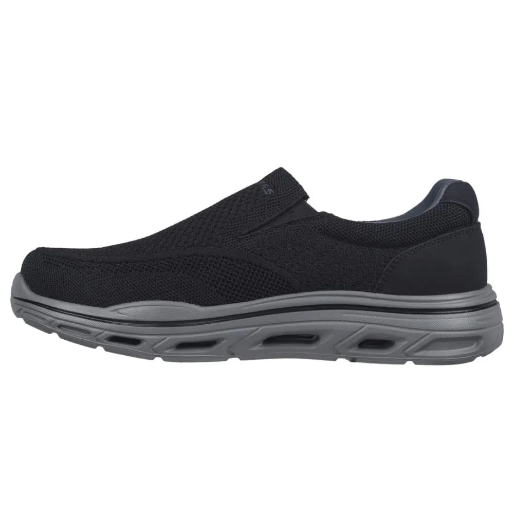 SKECHERS Men's Glide Step Expected Running Shoe (Black)