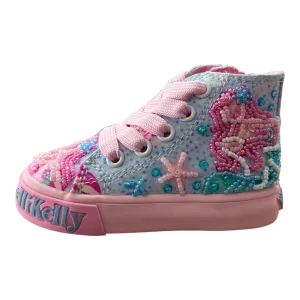 Sneakers da bambina sirenetta celeste Cod: LKED3479