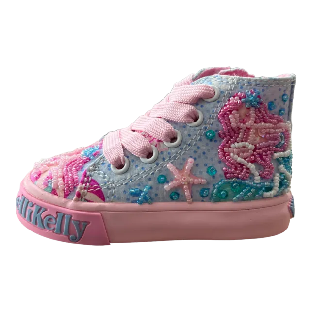 Sneakers da bambina sirenetta celeste Cod: LKED3479