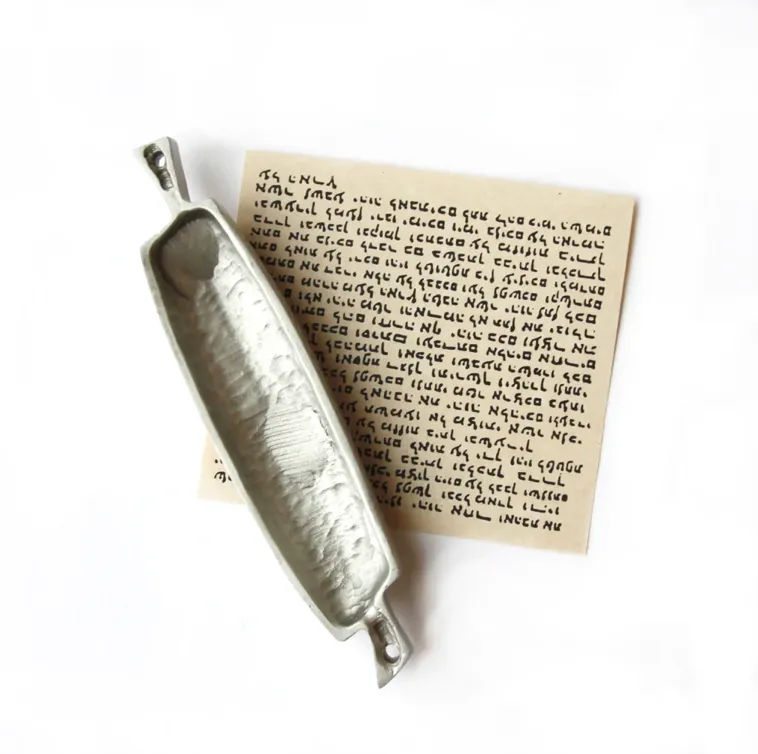 Songbird Mezuzah by Emily Rosenfeld