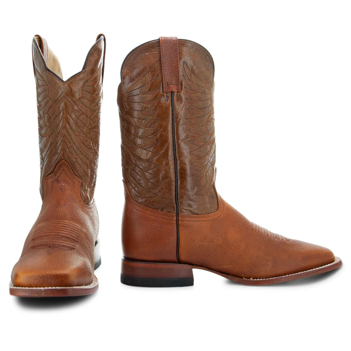 Soto Boots Men's Broad Square Toe Cowboy Boots H8003