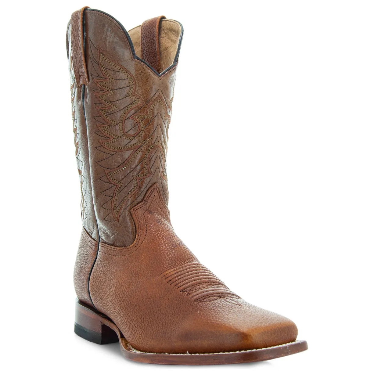 Soto Boots Men's Broad Square Toe Cowboy Boots H8003