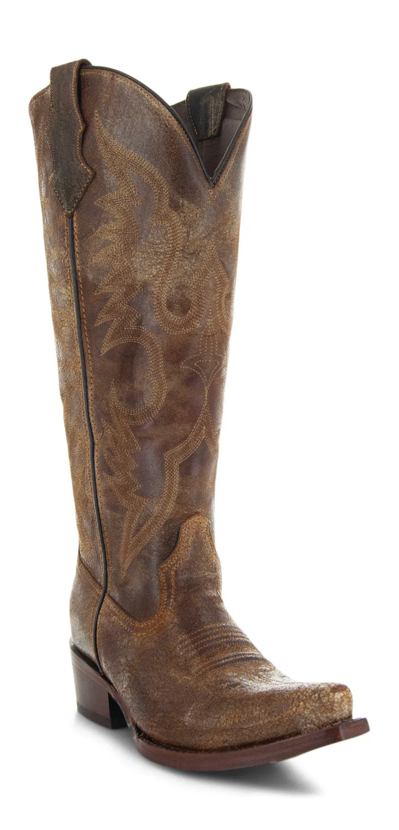 Soto Boots Tall Tan Leather Womens Cowgirl Boots M1003