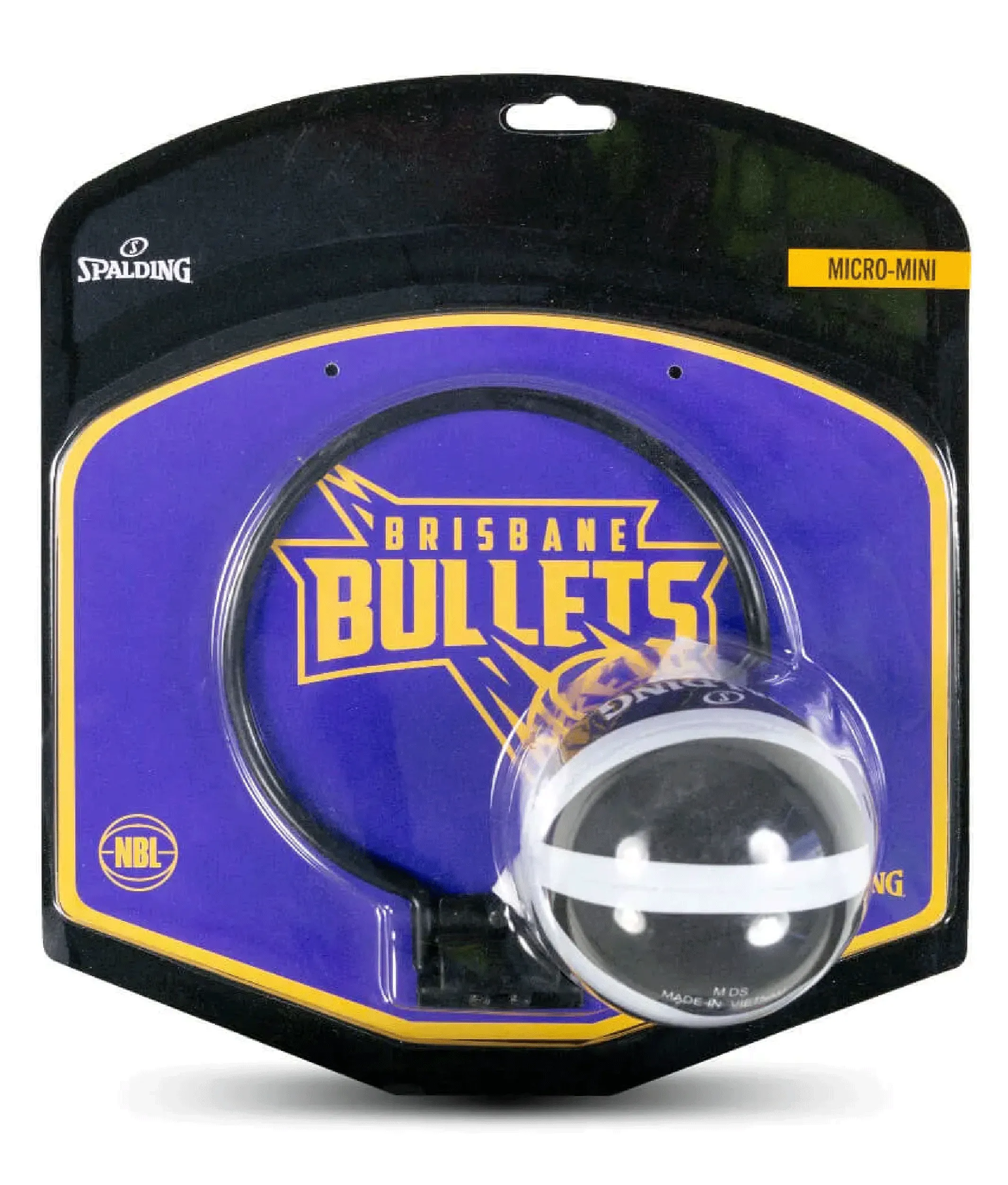 Spalding NBL Team Micro Mini Backboard Brisbane Bullets  5001/NBL/BRI