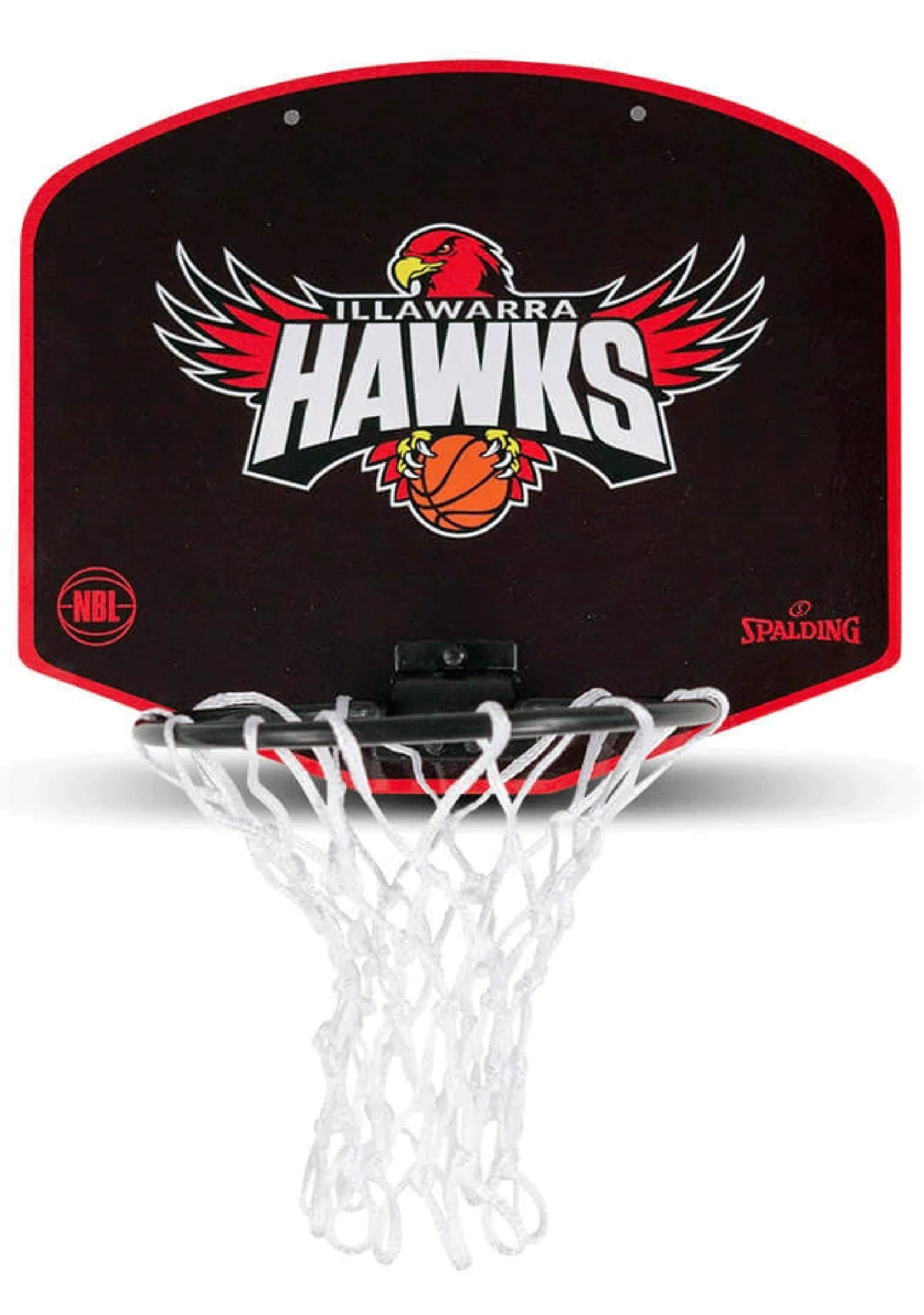 Spalding NBL Team Micro Mini Illawarra Hawks Backboard  5001/NBL/ILL