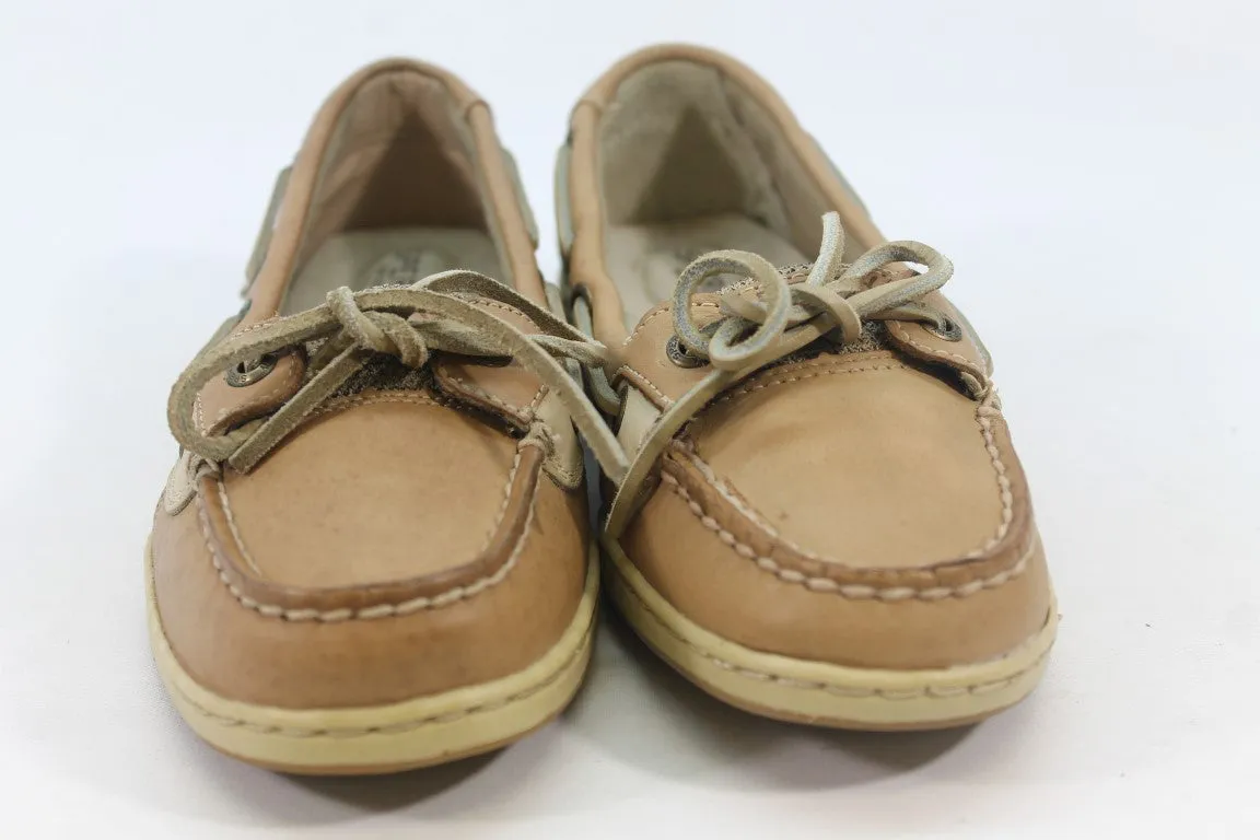 Sperry-Top Sider Angelfish Women's Linen Oat Boat Shoe 6M(ZAP12399)