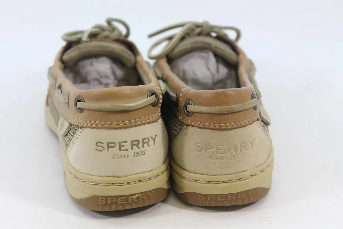 Sperry-Top Sider Angelfish Women's Linen Oat Boat Shoe 6M(ZAP12399)