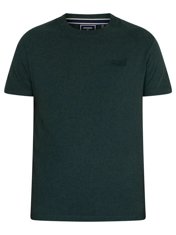 Superdry 3 Pack Vintage Logo T-Shirt - Buck Green Marl/Navy Marl/Grey Marl