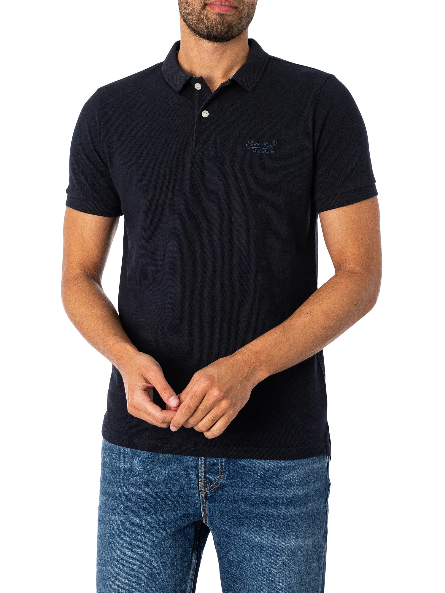 Superdry Classic Pique Polo Shirt - Eclipse Navy