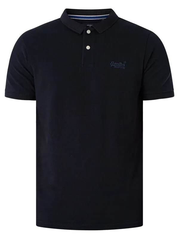 Superdry Classic Pique Polo Shirt - Eclipse Navy