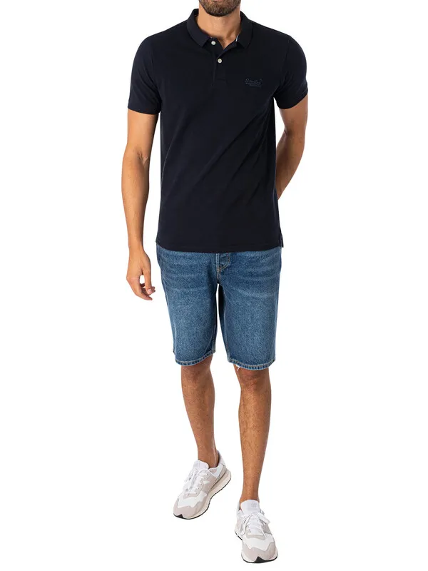 Superdry Classic Pique Polo Shirt - Eclipse Navy