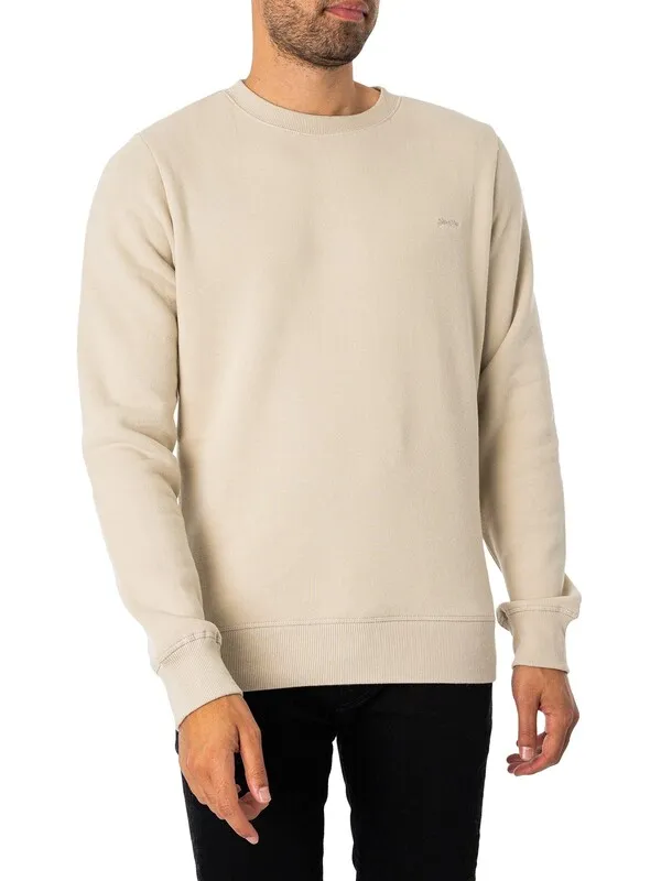 Superdry Essential Logo Sweatshirt - Light Stone Beige