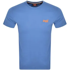 Superdry Short Sleeved T Shirt Blue