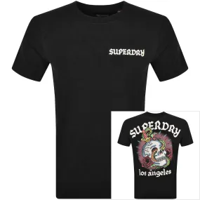 Superdry Tattoo Graphic T Shirt Black