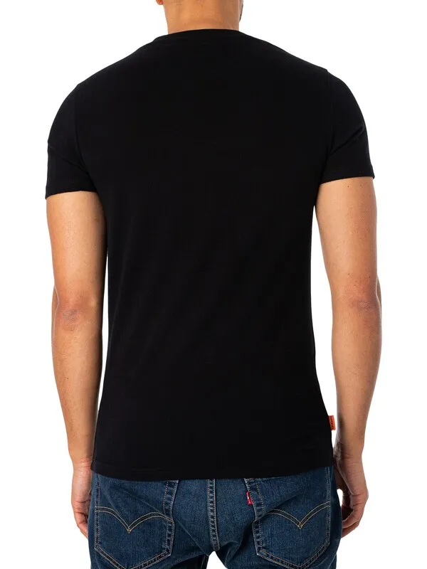 Superdry Vintage Logo EMB T-Shirt - Black