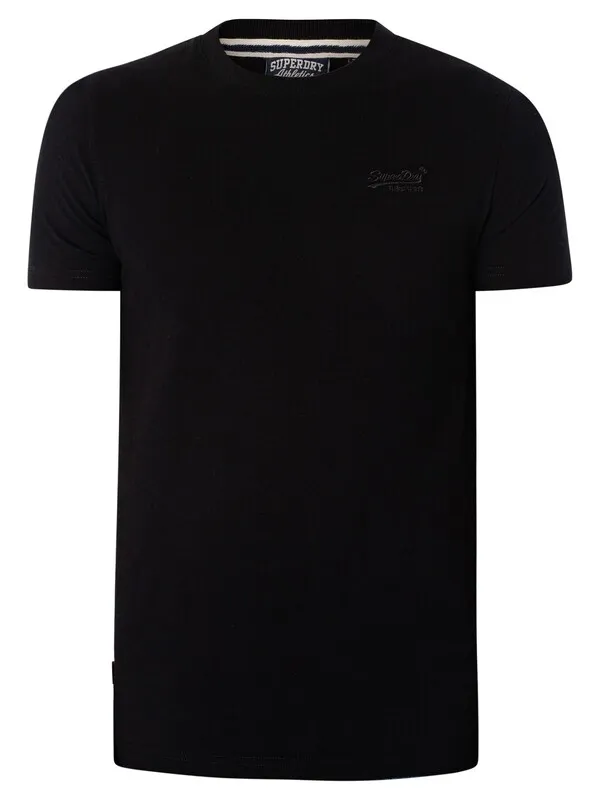 Superdry Vintage Logo EMB T-Shirt - Black