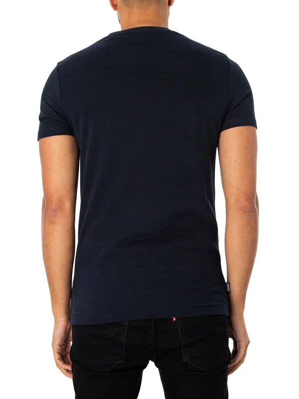 Superdry Vintage Logo Embroidered T-Shirt - Eclipse Navy