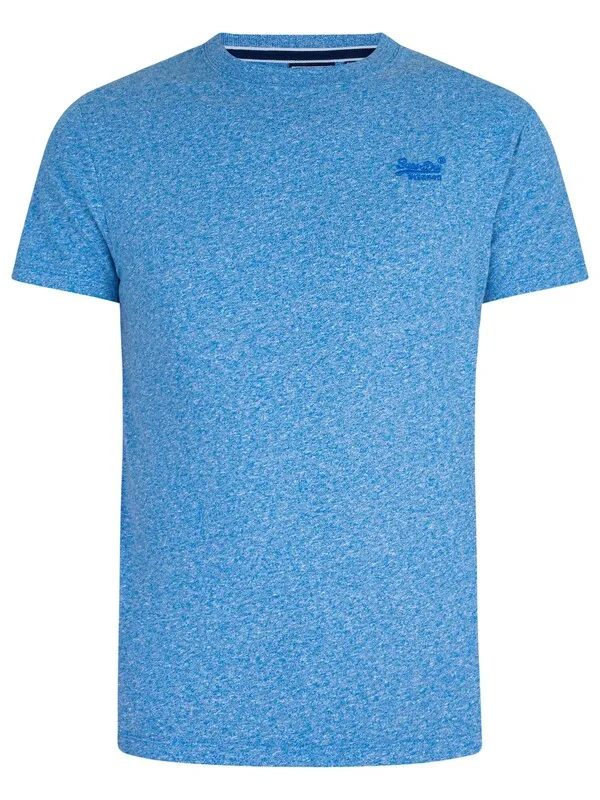 Superdry Vintage Logo Embroidered T-Shirt - Fresh Blue Grit