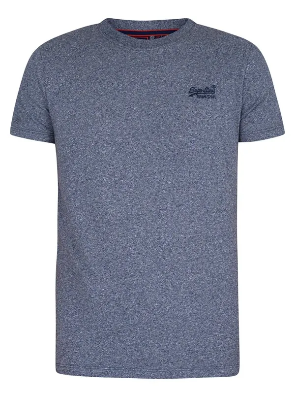 Superdry Vintage Logo Embroidered T-Shirt - Frosted Navy Grit