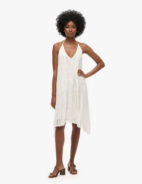 Superdry Women's Lace Strappy Midi Dress - 10 - White, White