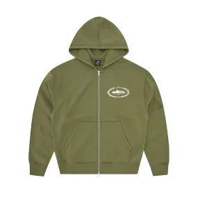 SUPERIOR ROYALE ZIP HOODIE [OLIVE]