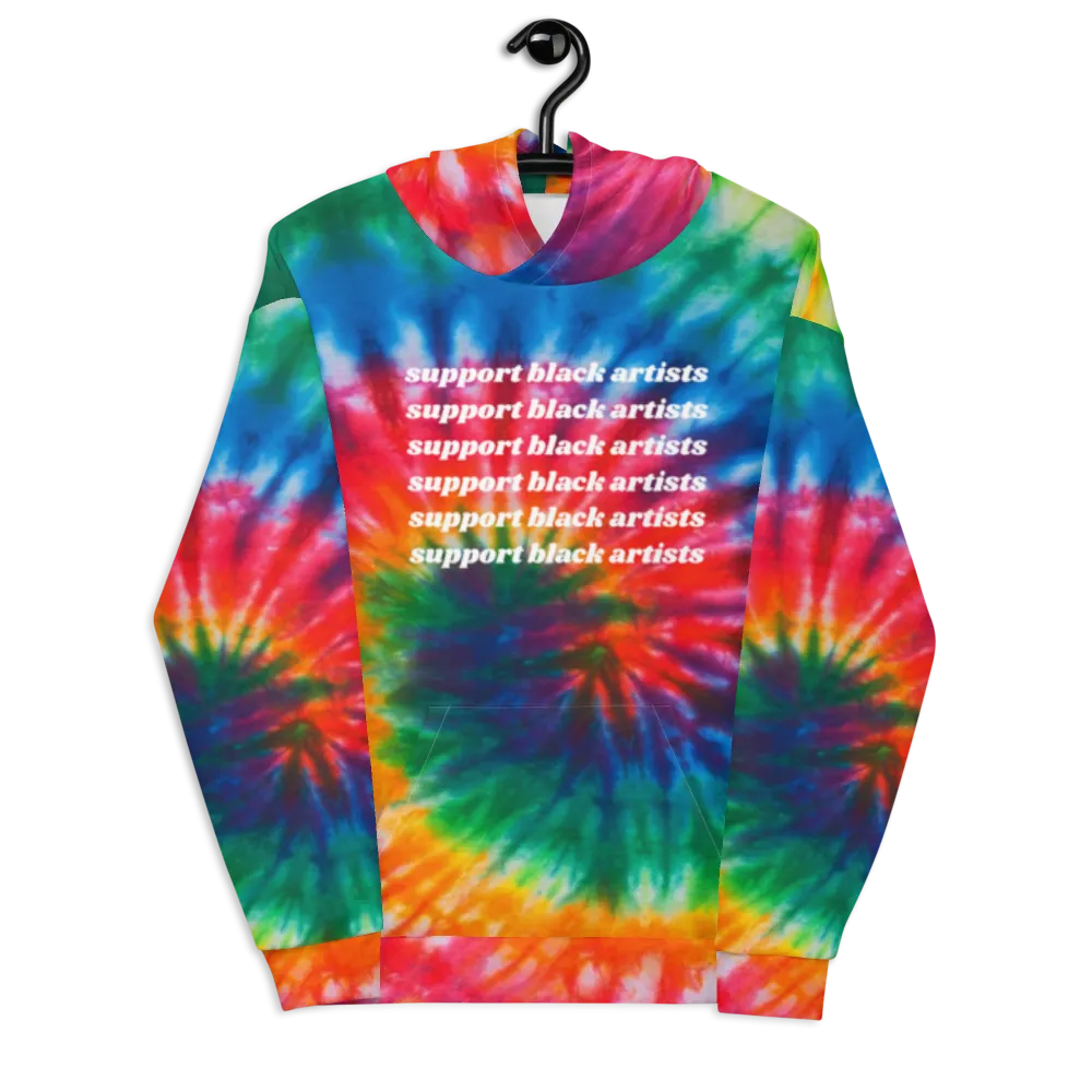 Support Black Artists Tie-Dye Hoodie