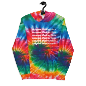 Support Black Artists Tie-Dye Hoodie